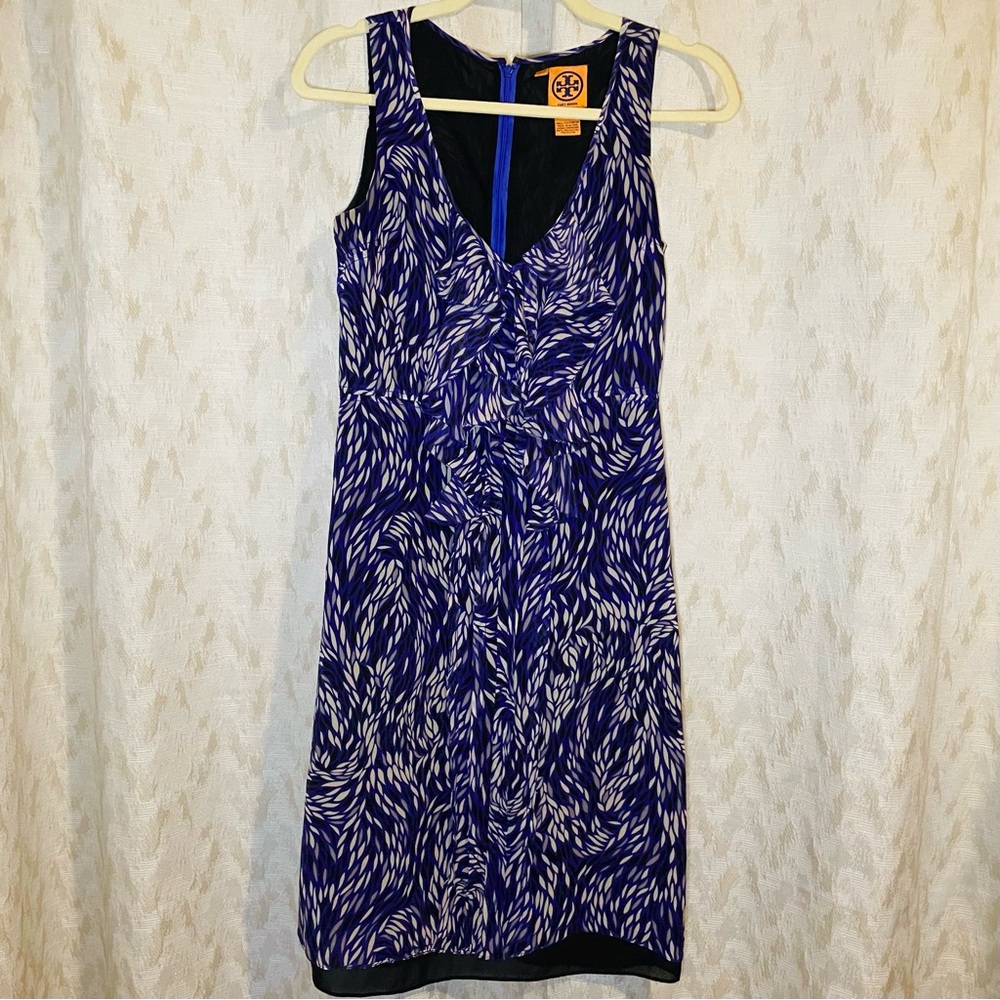 Tory Burch Purple Silk Chiffon Dress